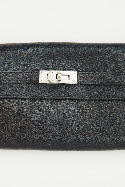 Hermès Black Leather Kelly Wallet