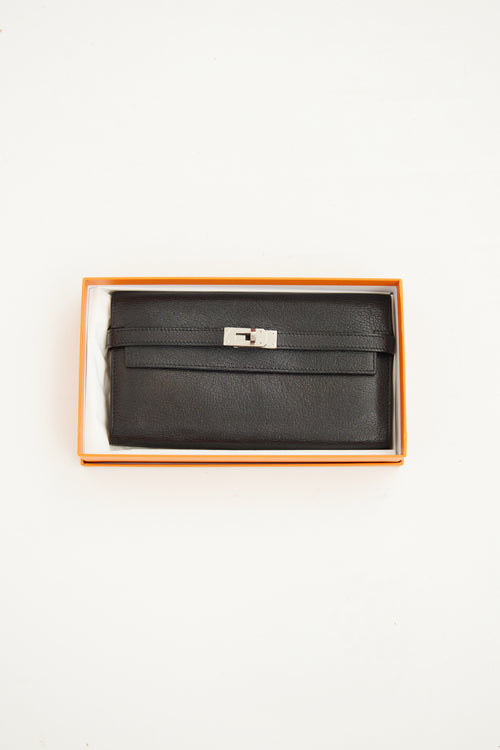 Hermès Black Leather Kelly Wallet