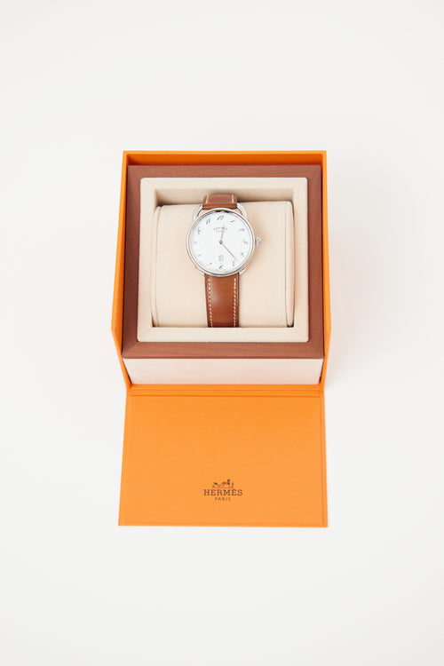 Hermes Brown Arceau 40mm Watch