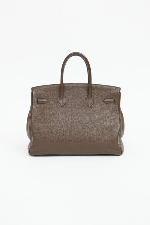 Hermès Cocoa Togo Birkin 35 Bag