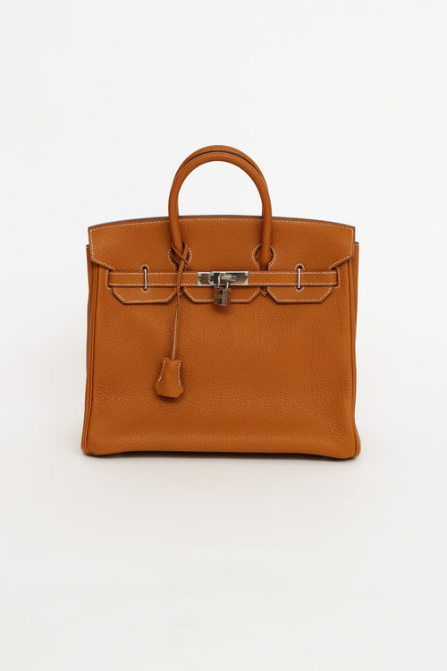 Hermès Haut à Courroies Birkin 32mm Gold Fjord Leather Bag