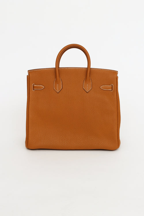 Hermès Haut à Courroies Birkin 32mm Gold Fjord Leather Bag