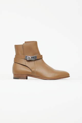 Hermès Brown Leather Neo Boot