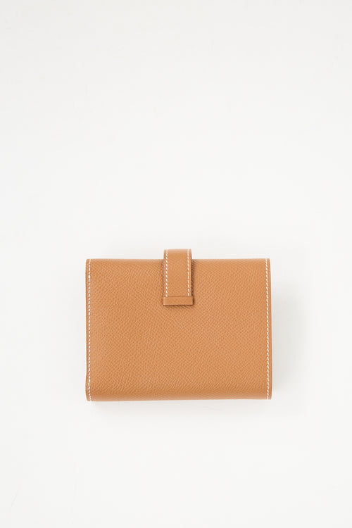 Hermès Brown Leather Bearn Wallet