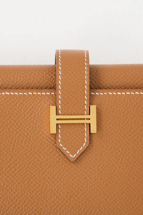 Hermès Brown Leather Bearn Wallet