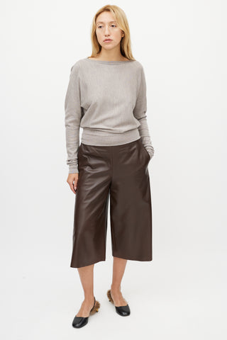 Hermès Brown Leather Culotte