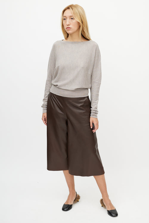 Hermès Brown Leather Culotte