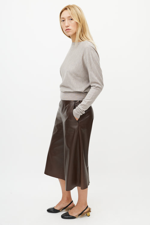 Hermès Brown Leather Culotte