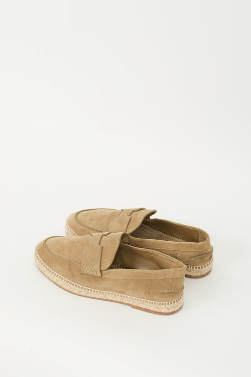 Hermès Brown Suede Trip Espadrille Loafer