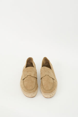 Hermès Brown Suede Trip Espadrille Loafer