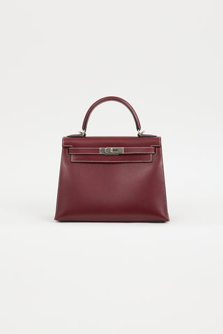 Hermès 2002 Rouge Lisse Kelly Sellier 28 Bag