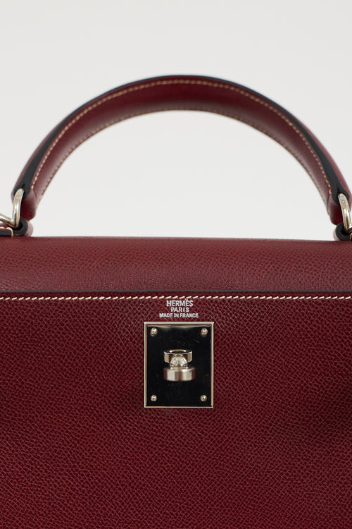 Hermès 2002 Rouge Lisse Kelly Sellier 28 Bag