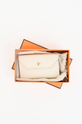 Hermès Crae Epsom Leather Buttoned Pouch