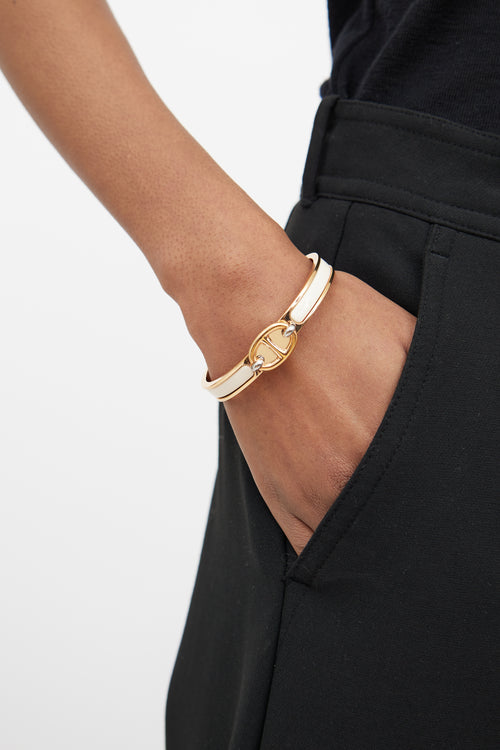 Hermès Cream Rose Gold Chaine D
Ancre Bracelet