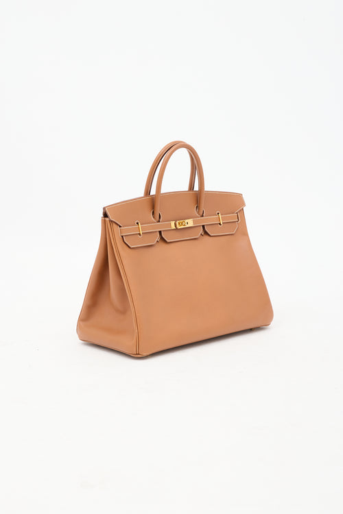 Hermès 2001 Gold Clemence Leather Birkin 40 Bag