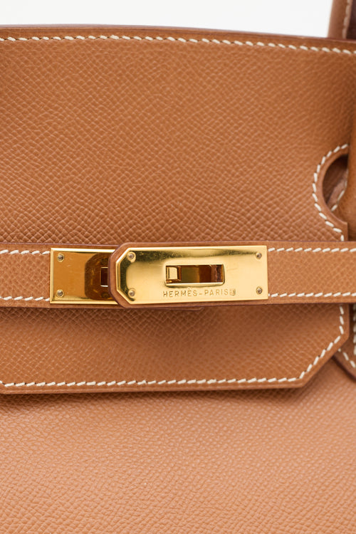 Hermès 2001 Gold Clemence Leather Birkin 40 Bag