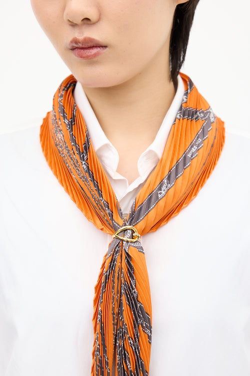 Hermès Gold Jumbo Scarf 90 Ring