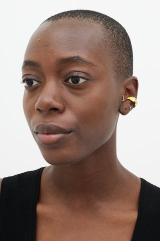 Hermès Gold 
Yellow Olympe Ear Cuff