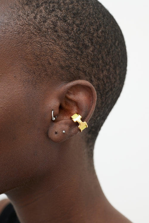 Hermès Gold 
Yellow Olympe Ear Cuff