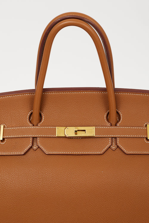 Hermès 2002 Gold Clemence Leather Birkin 40 Bag