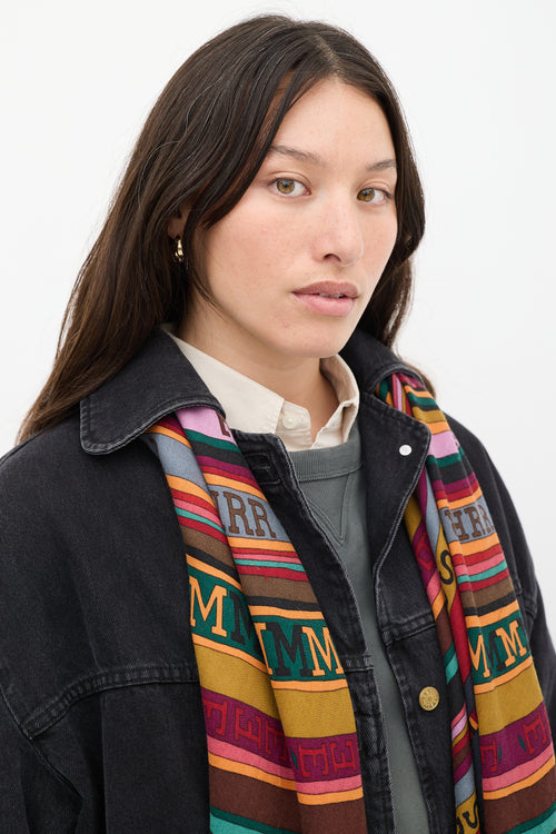 Hermès Green 
Multicolour Tohu Bohu Scarf