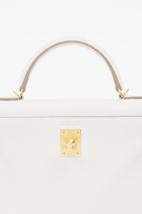 Hermes Gris Pale Epsom Mini Kelly Bag