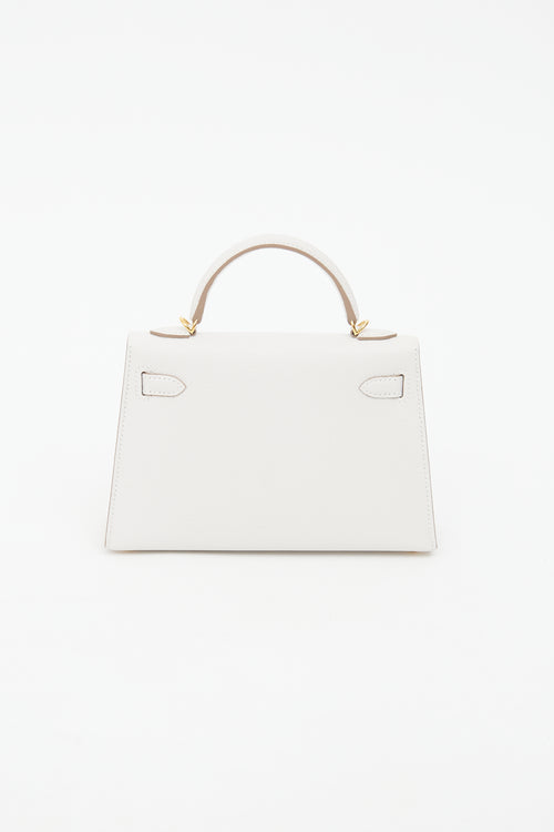 Hermes Gris Pale Epsom Mini Kelly Bag