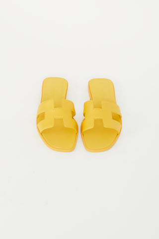 Hermès Jaune Topaze Oran Sandal