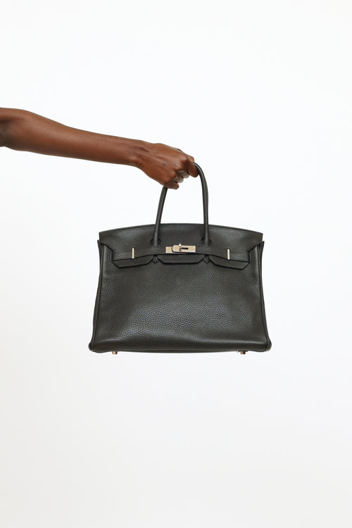 Hermes Noir Birkin Togo 35 Bag