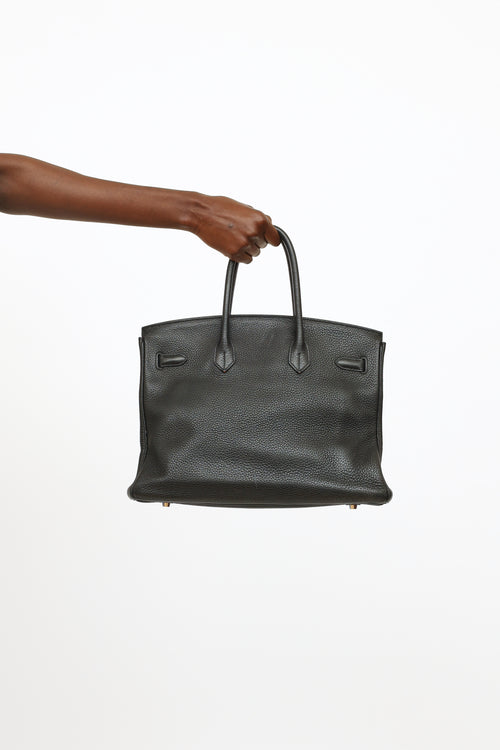 Hermes Noir Birkin Togo 35 Bag