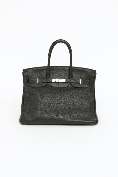 Hermes Noir Birkin Togo 35 Bag