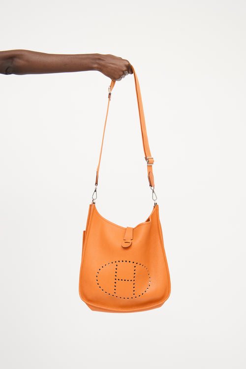 Hermès Orange Evelyne GM Bag