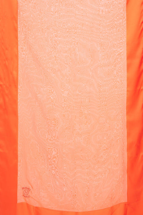 Hermès Orange Sheer Silk Scarf