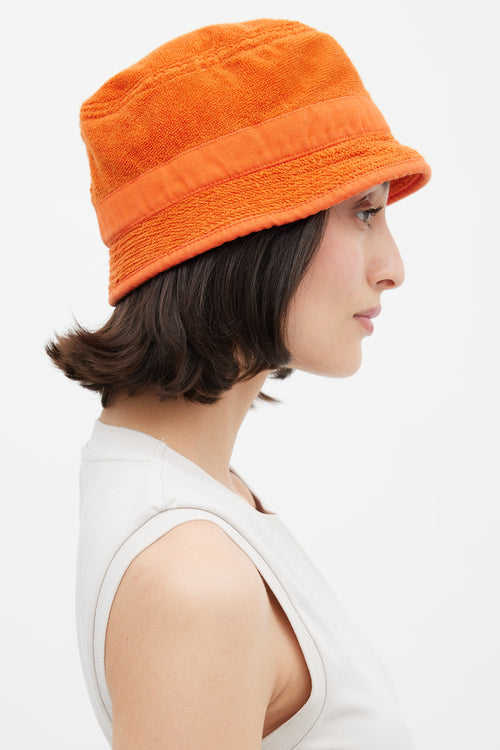 Hermès Orange Terry Bucket Hat