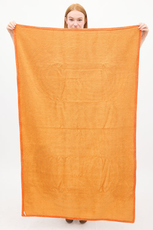 Hermès Orange 
Multicolour Cotton Zen au Soleil Beach Towel