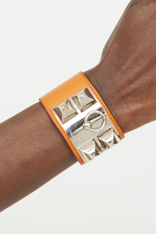 Hermès Orange Collier De Chien  Bracelet