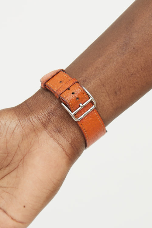 Hermès Orange Heure H Watch