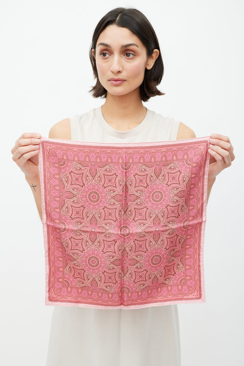 Hermès Pink Cachemire Ancien 45 Scarf