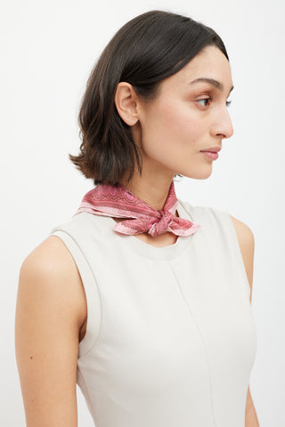 Hermès Pink Cachemire Ancien 45 Scarf