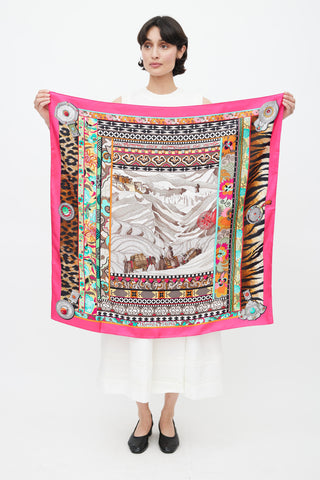 Hermès 2009 Multicolour La Femme Aux Semelles De Vent 90 Scarf