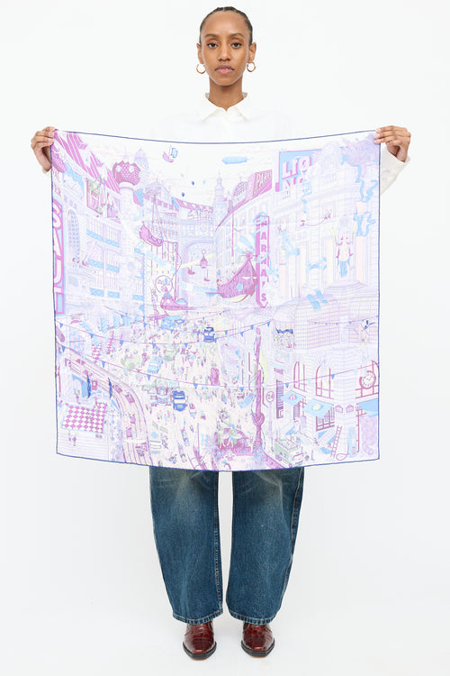 Hermès Silk Le Grand Prix Du Faubourg Scarf