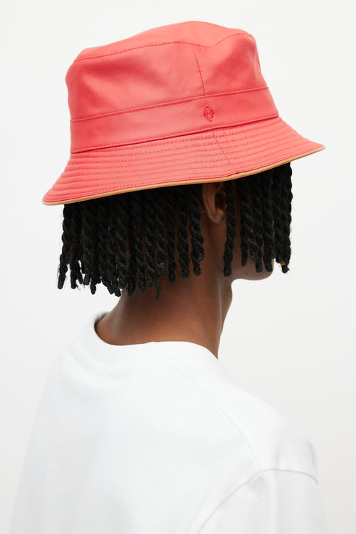 Hermès Red Nylon Bucket Hat