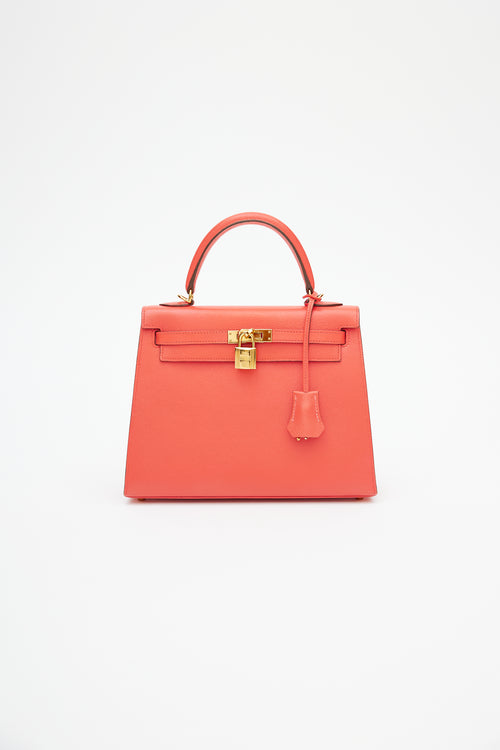 Hermès 2015 Rose Jaipur Epsom Kelly Sellier 25 Bag