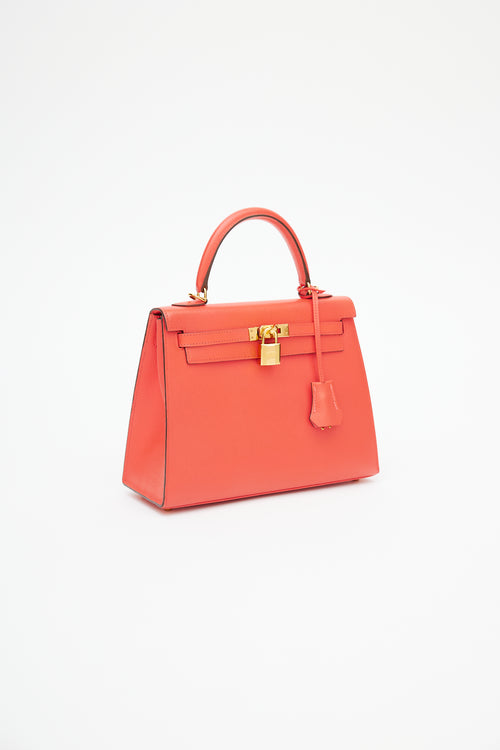 Hermès 2015 Rose Jaipur Epsom Kelly Sellier 25 Bag