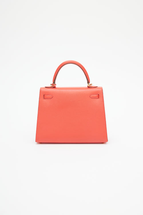 Hermès 2015 Rose Jaipur Epsom Kelly Sellier 25 Bag