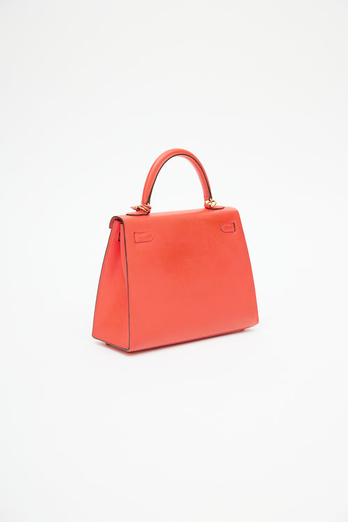 Hermès 2015 Rose Jaipur Epsom Kelly Sellier 25 Bag