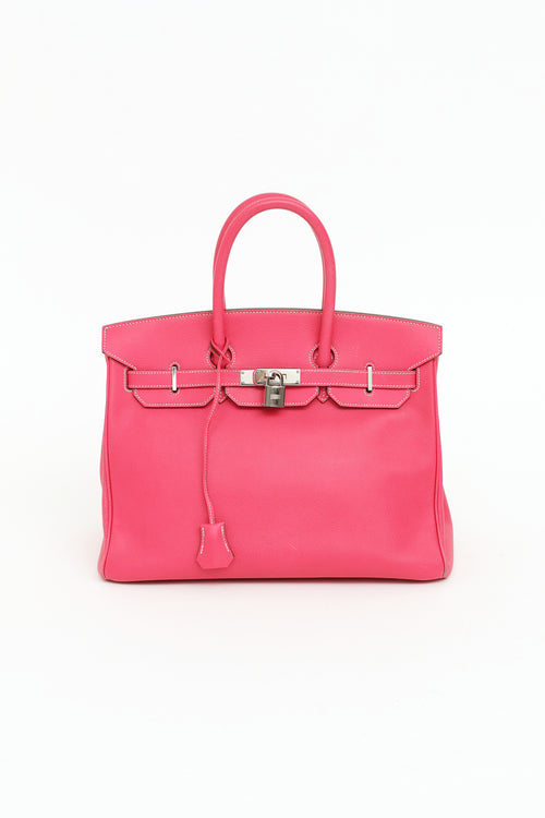 Hermes Rose Tyrian Birking 35 Bag