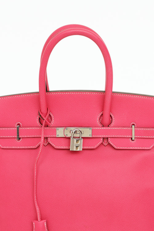 Hermes Rose Tyrian Birking 35 Bag