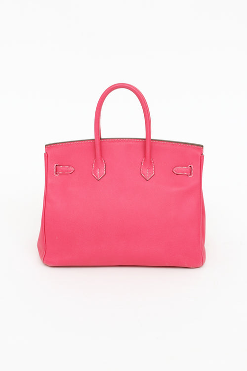 Hermes Rose Tyrian Birking 35 Bag