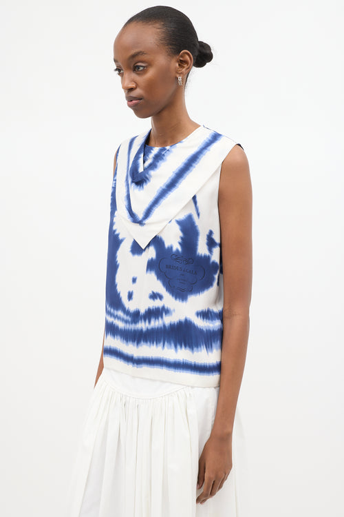 Hermès Silk Wash Sleeveless Top